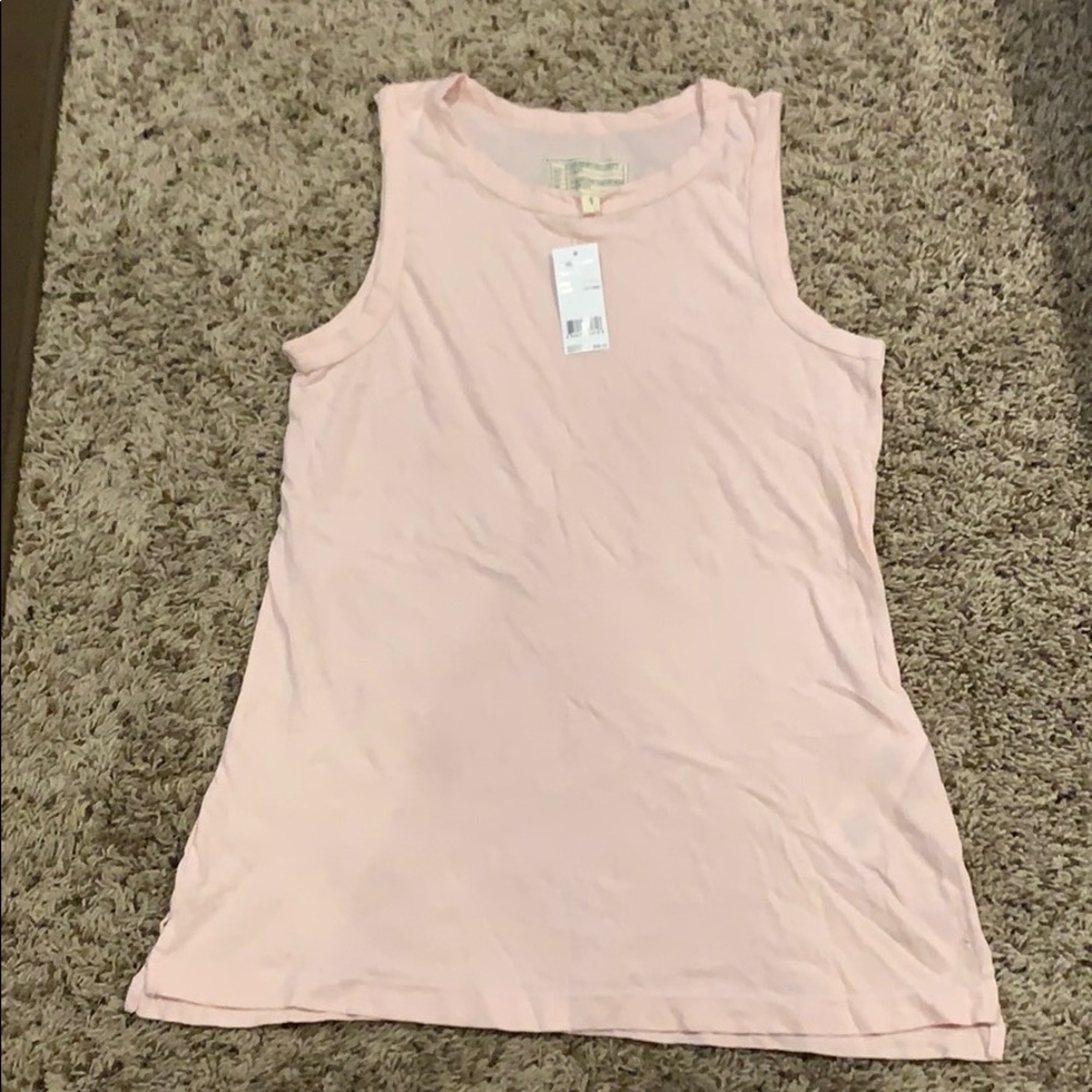 Current Elliott The Muscle Tee soft pink size 1